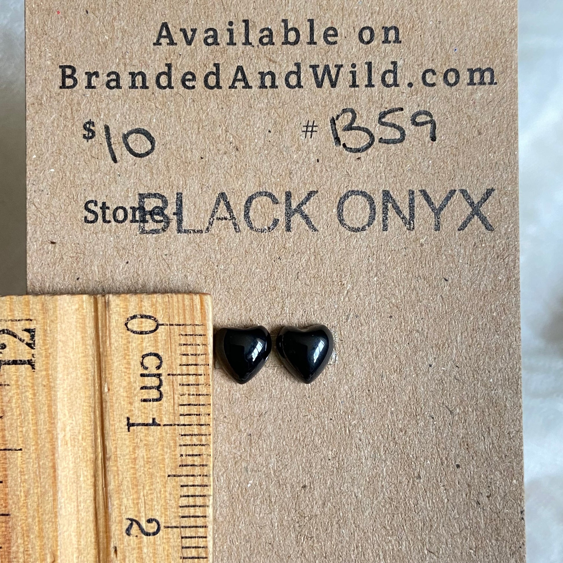 Black Onyx Cabochon - B59 EB7D7523-A607-4DA9-9C5A-6614131CAD8E Brandedandwild.com
