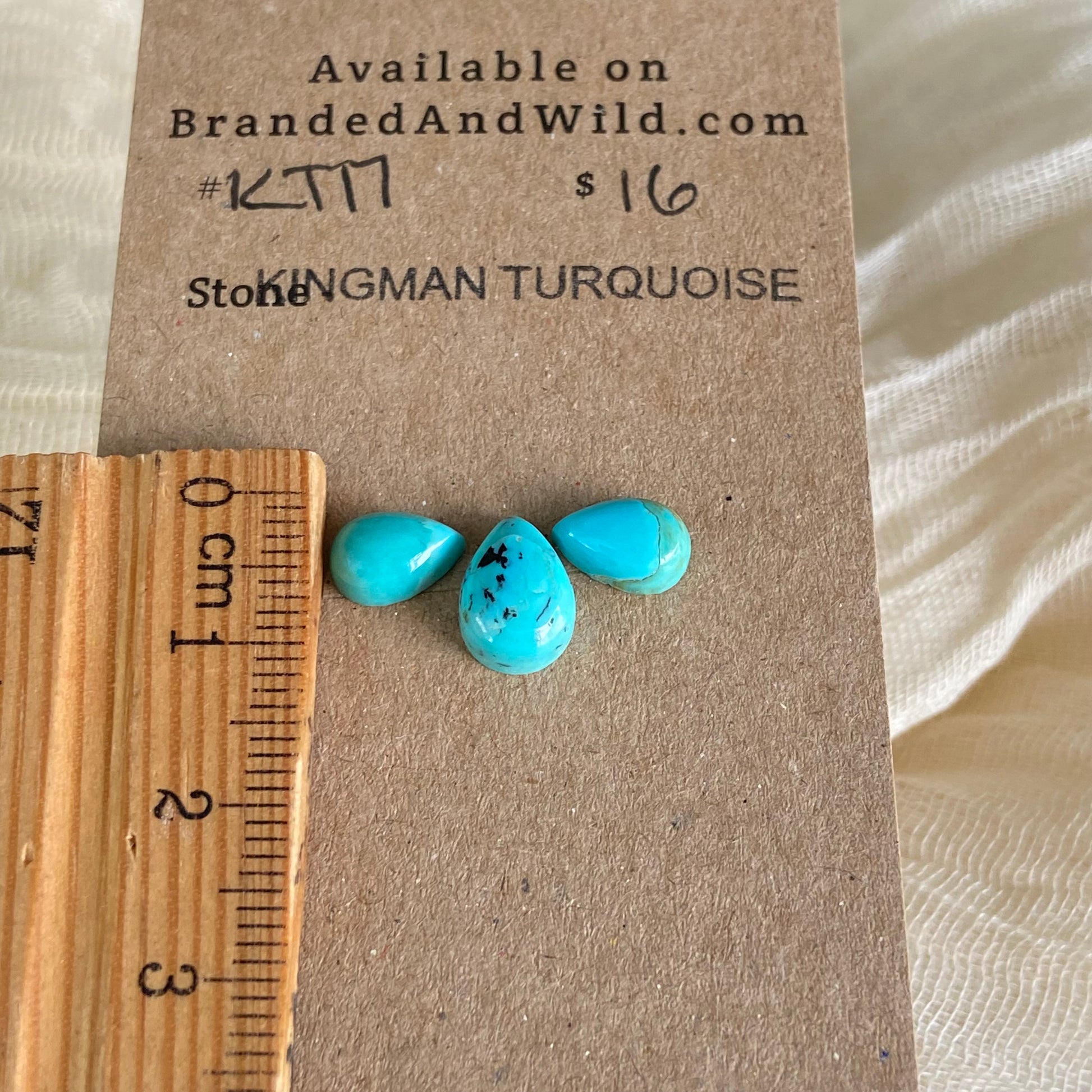 Kingman Turquoise Cabochon - KT17 EB7F494B-ABF1-45C0-A29E-BE937B1AF2E6 Brandedandwild.com