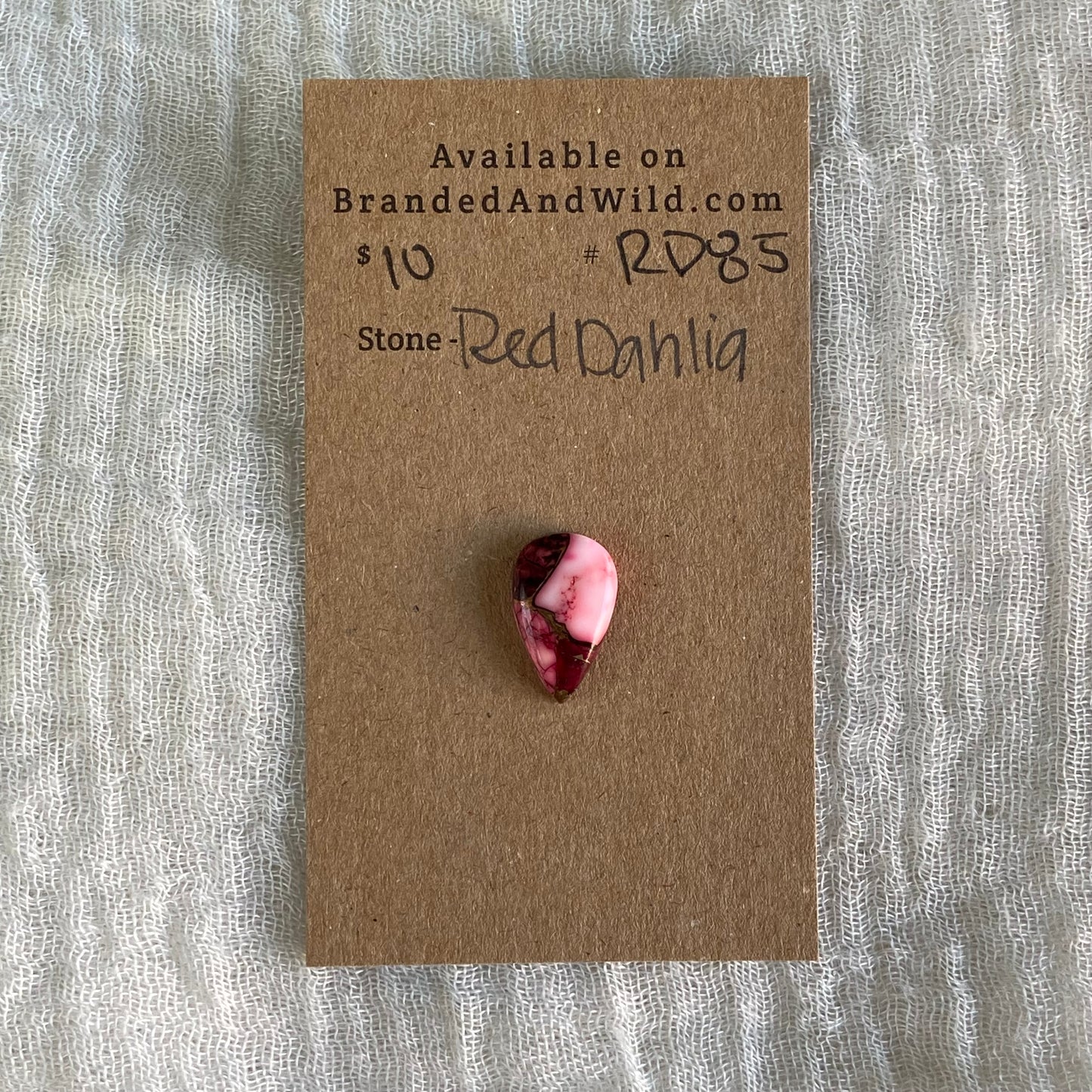 Red Dahlia Cabochon - RD85