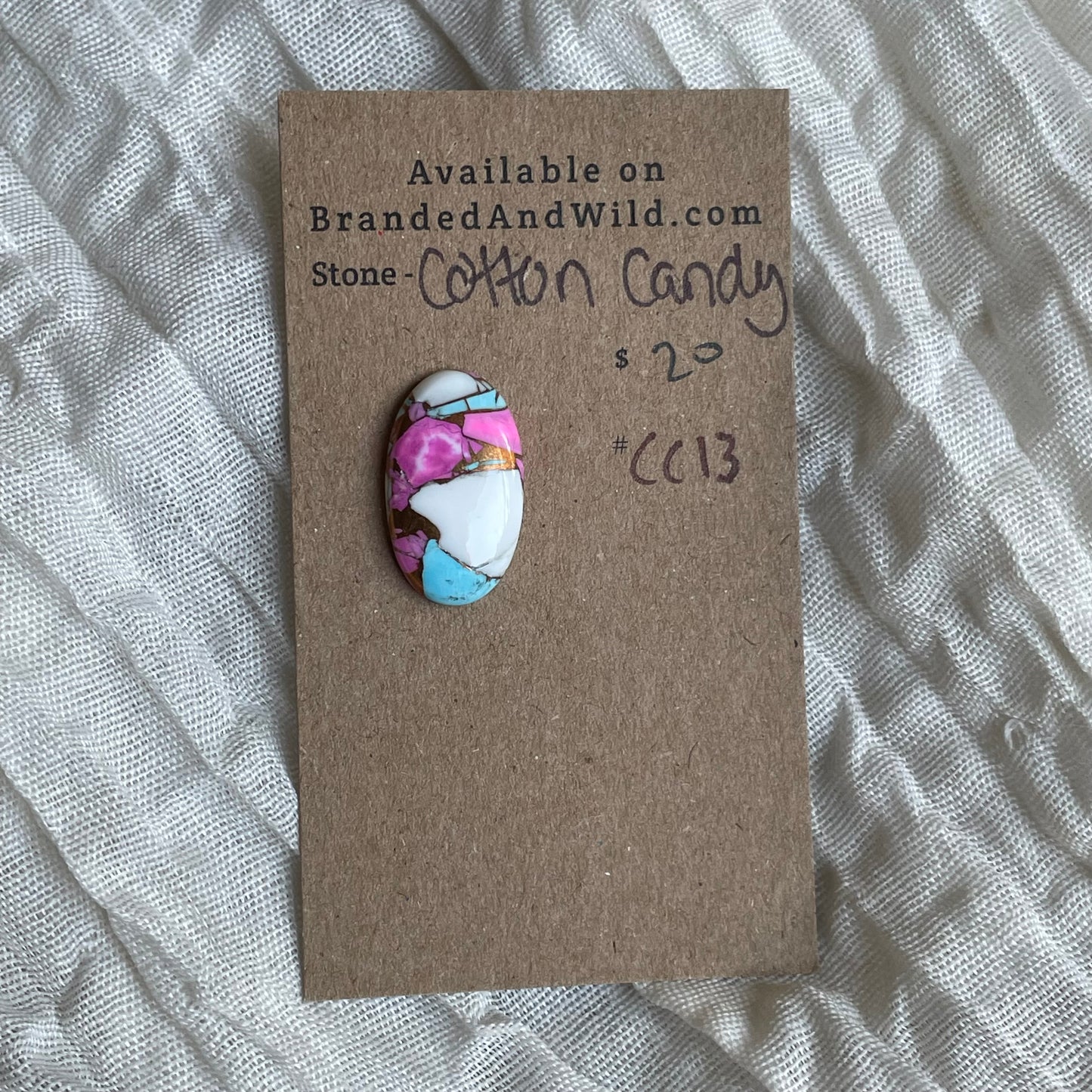 Cotton Candy Cabochon - CC13 EB8C698F-D6D1-4548-A551-3453B9DB119C Brandedandwild.com