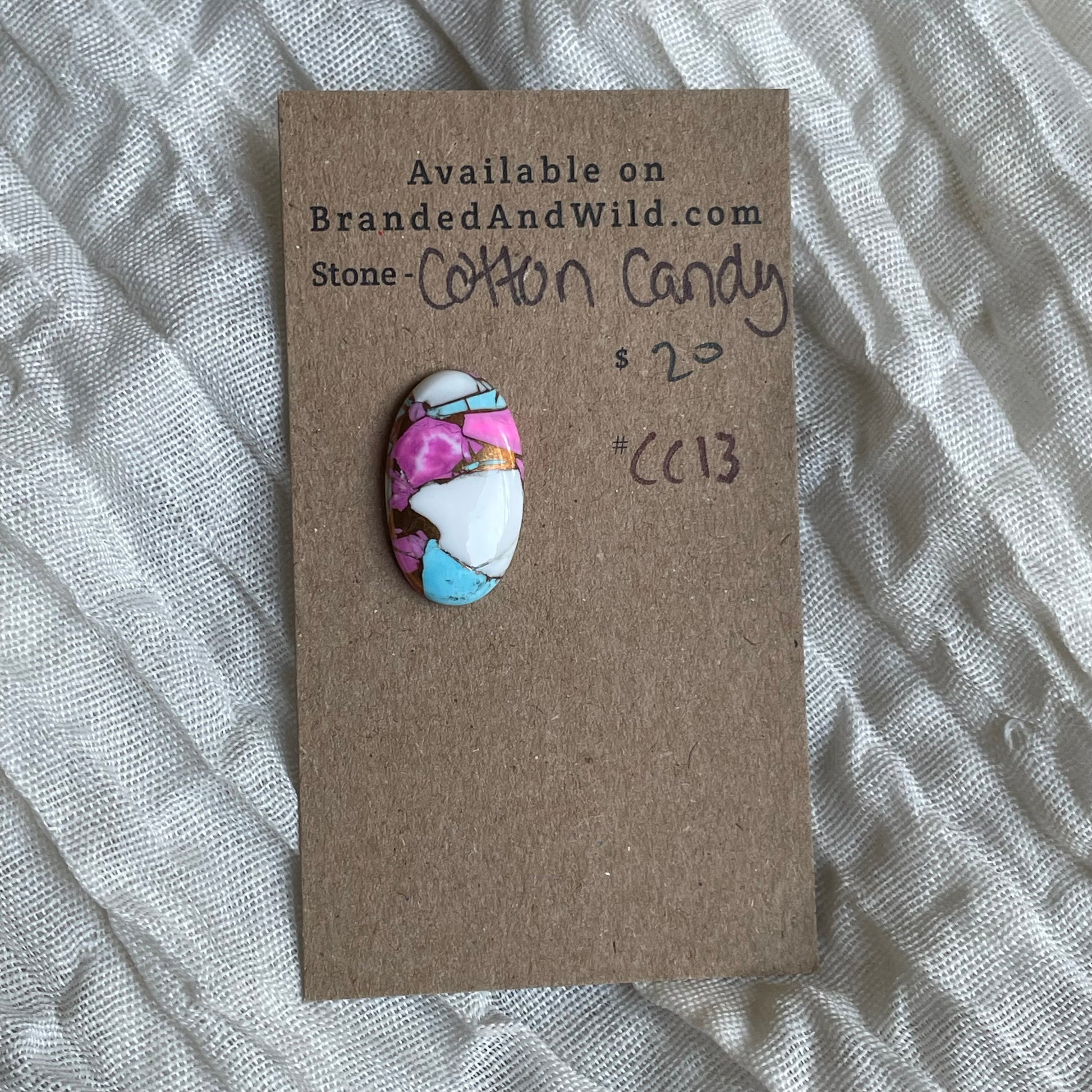 Cotton Candy Cabochon - CC13 EB8C698F-D6D1-4548-A551-3453B9DB119C Brandedandwild.com