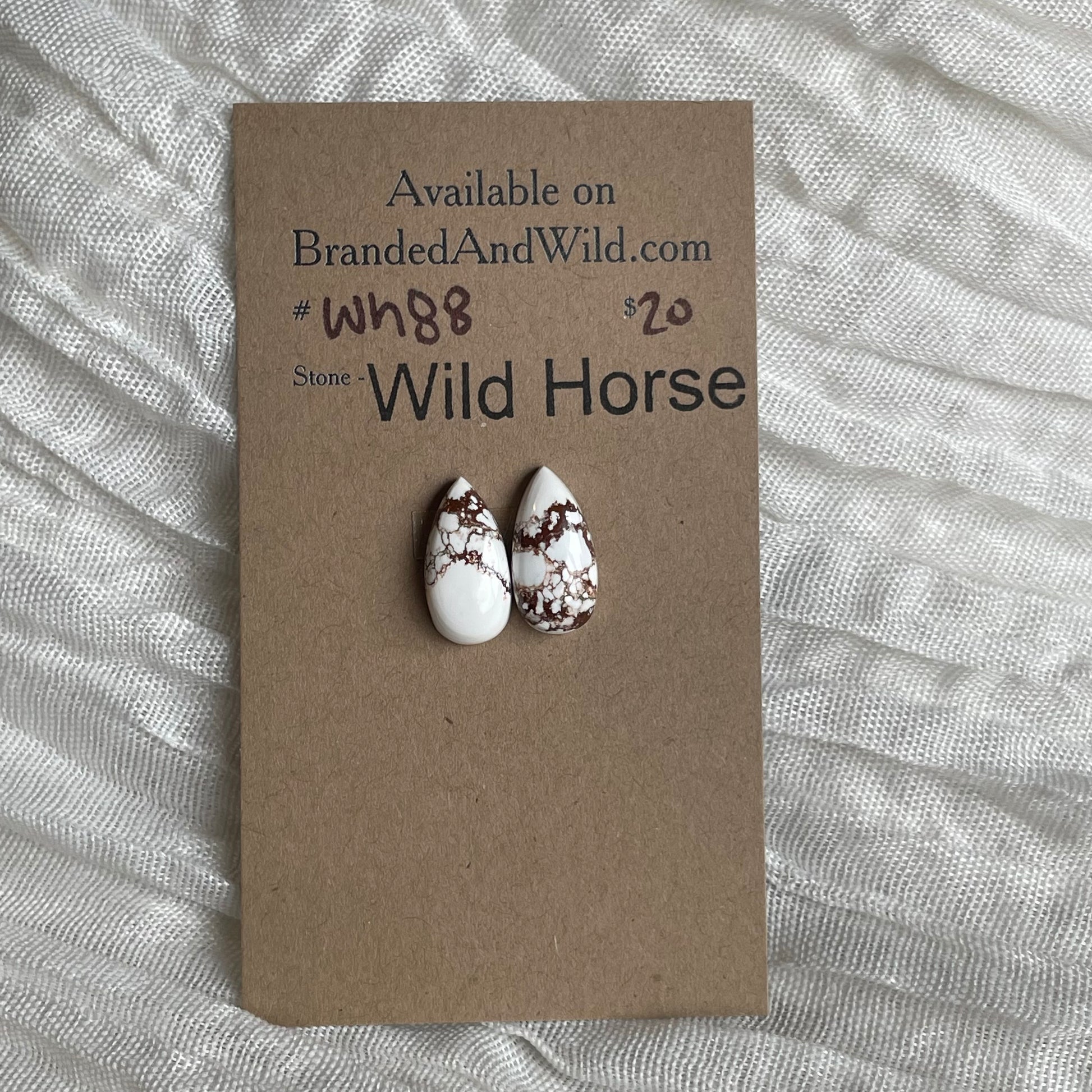 Wild Horse Cabochon - WH88 EBE8BEB6-7B5B-450C-A395-CB5A7107EA2F Brandedandwild.com