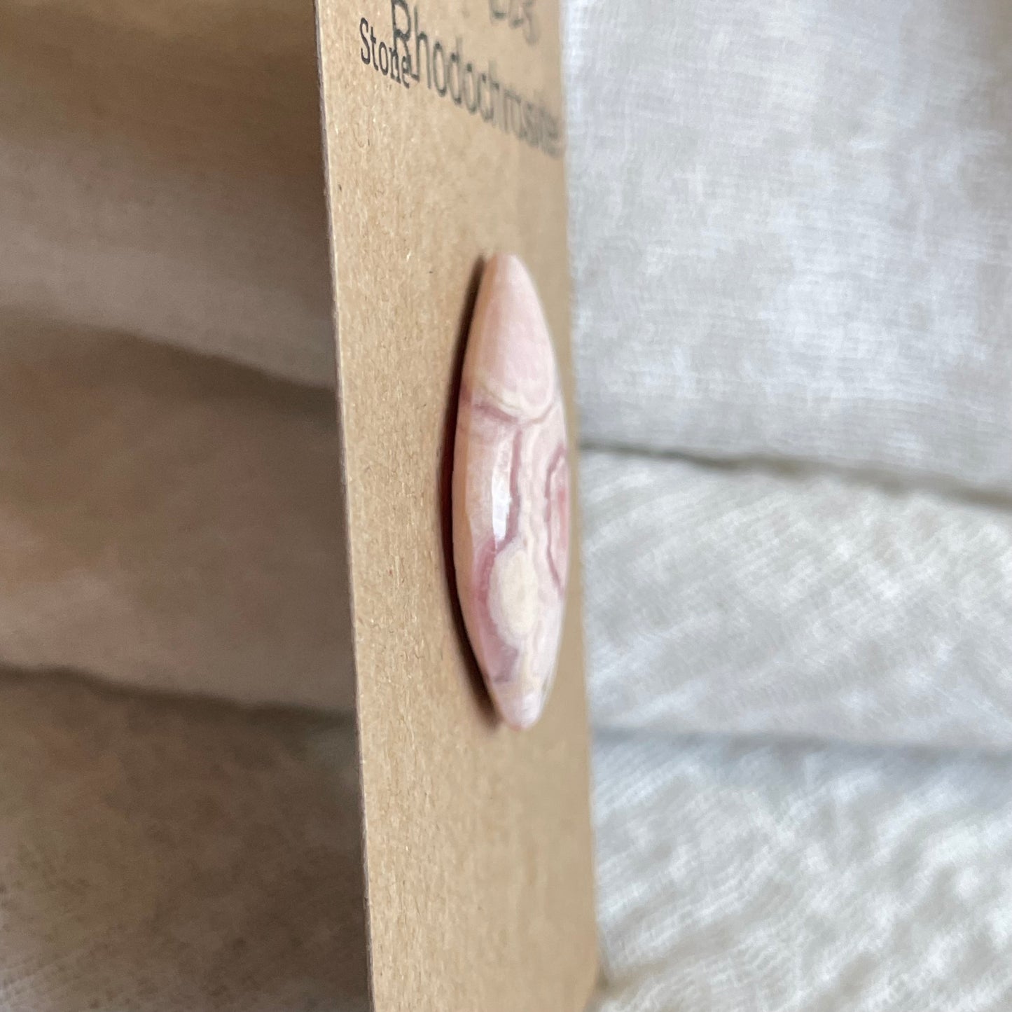 Rhodochrosite Cabochon - R28 EBE9766D-0B27-4783-837B-5C656726F361 Brandedandwild.com