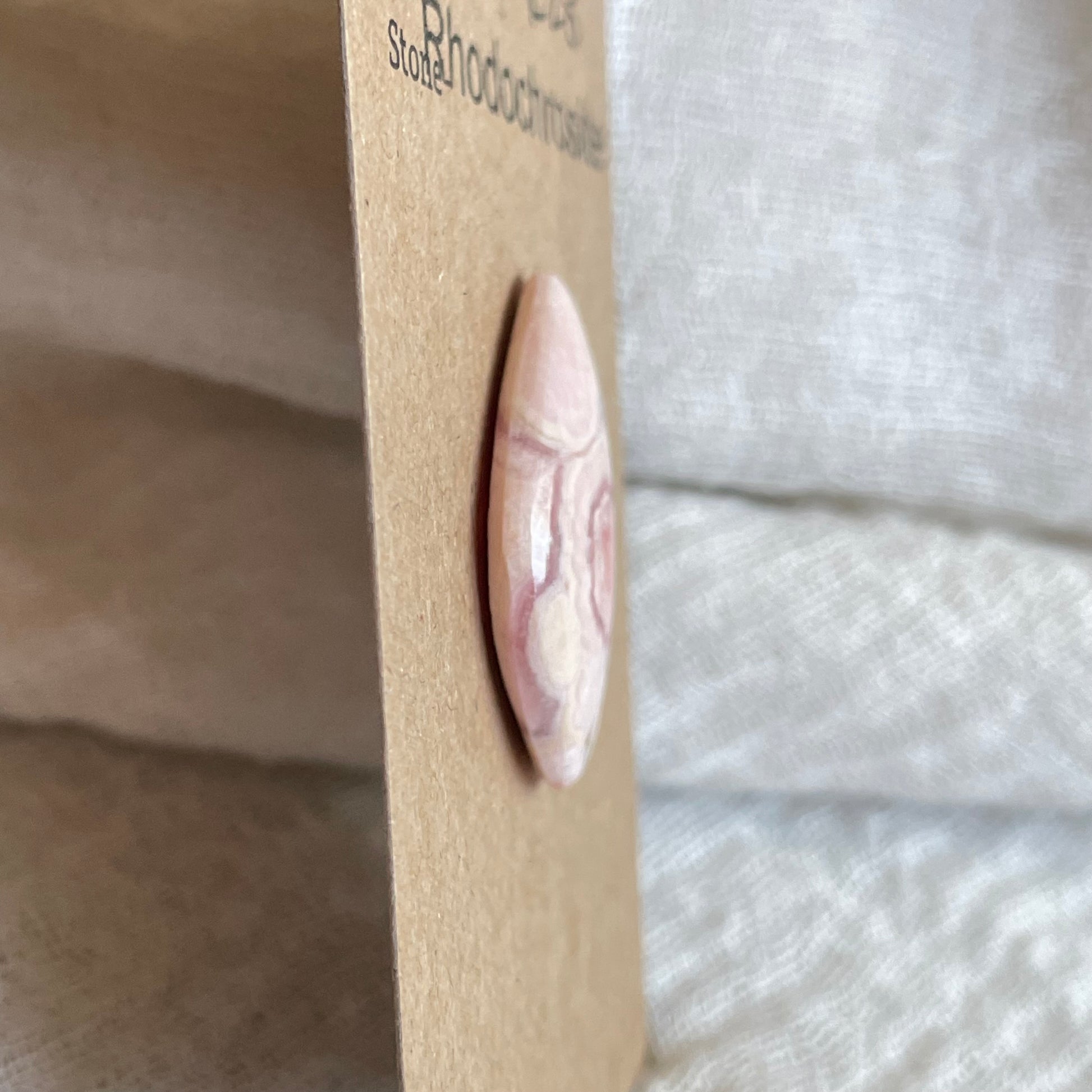 Rhodochrosite Cabochon - R28 EBE9766D-0B27-4783-837B-5C656726F361 Brandedandwild.com