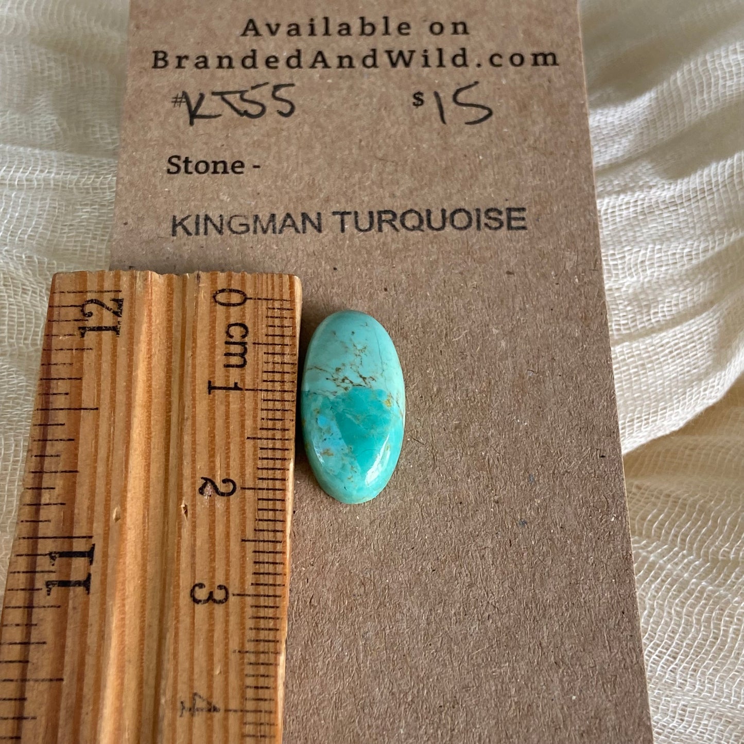 Kingman Turquoise Cabochon - KT55 EC0DADAB-AB61-43A1-B1EB-57824D760291 Brandedandwild.com