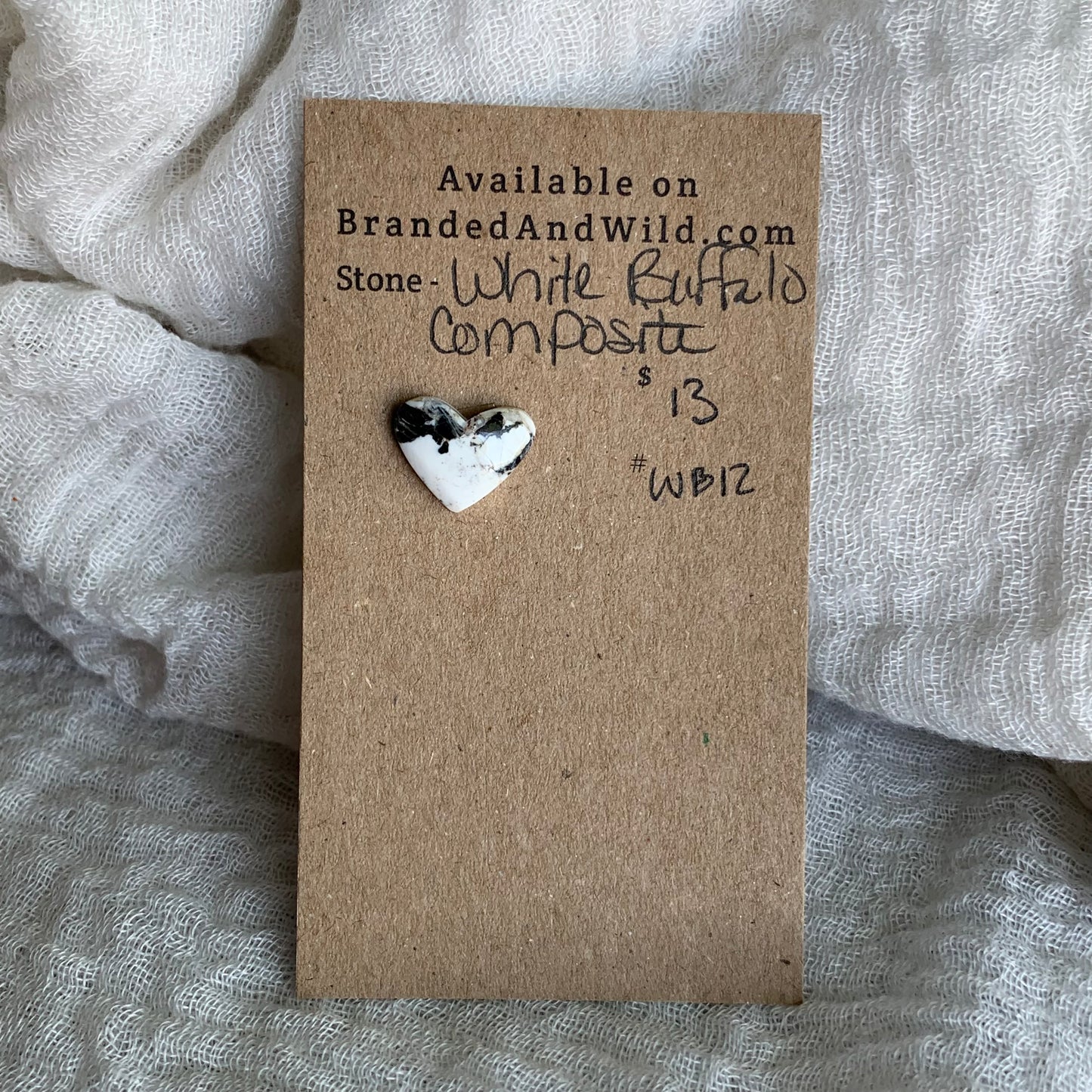 White Buffalo Cabochon - WB12