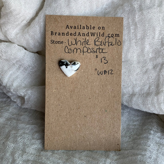 White Buffalo Cabochon - WB12