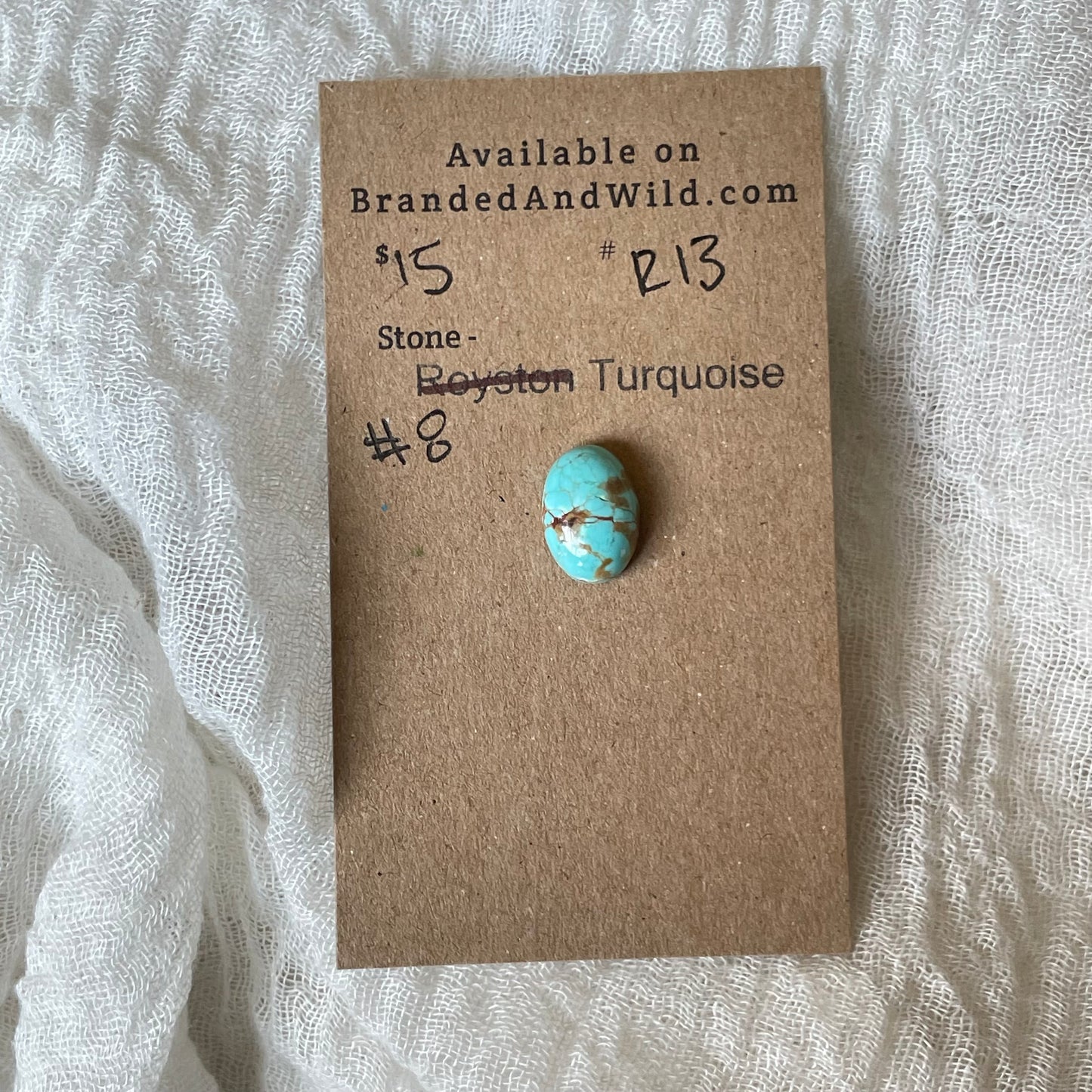 #8 Turquoise Cabochon - R13 EC156AA9-017E-445D-8618-AB35D234EB90 Brandedandwild.com