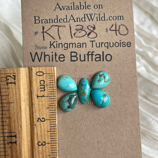 Kingman Turquoise Cabochon - KT138 EC286CD7-399E-4C06-B290-202E30FE2651 Brandedandwild.com