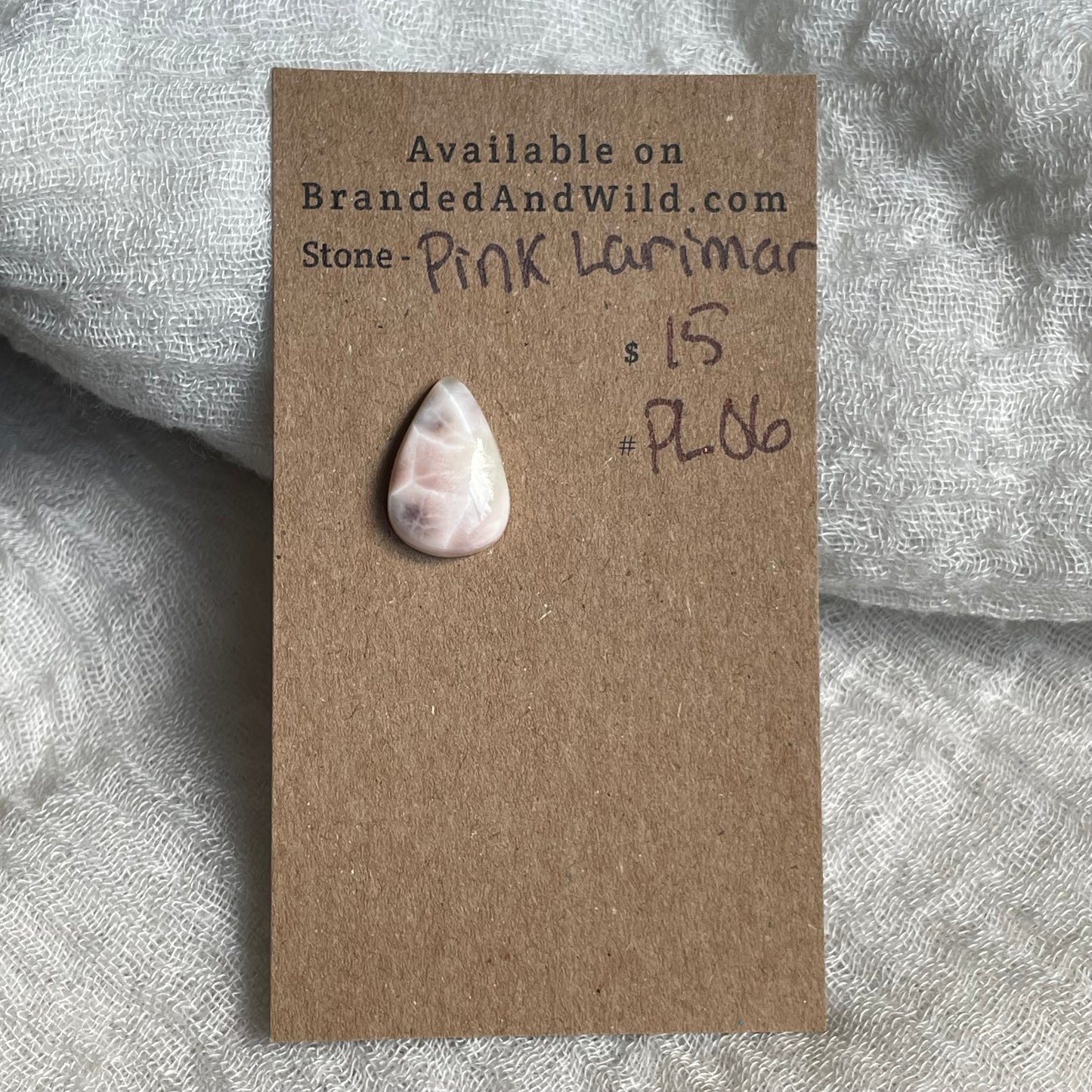 Pink Larimar Cabochon - PL06