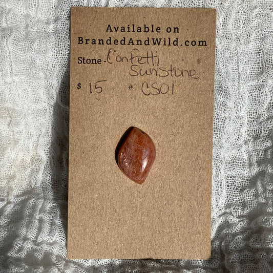 Confetti Sunstone Cabochon - CS01