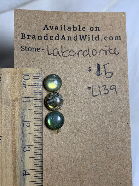 Labradorite Cabochon - L141 EC5734B4-CB42-4F6B-B492-F1427FC8A710 Brandedandwild.com