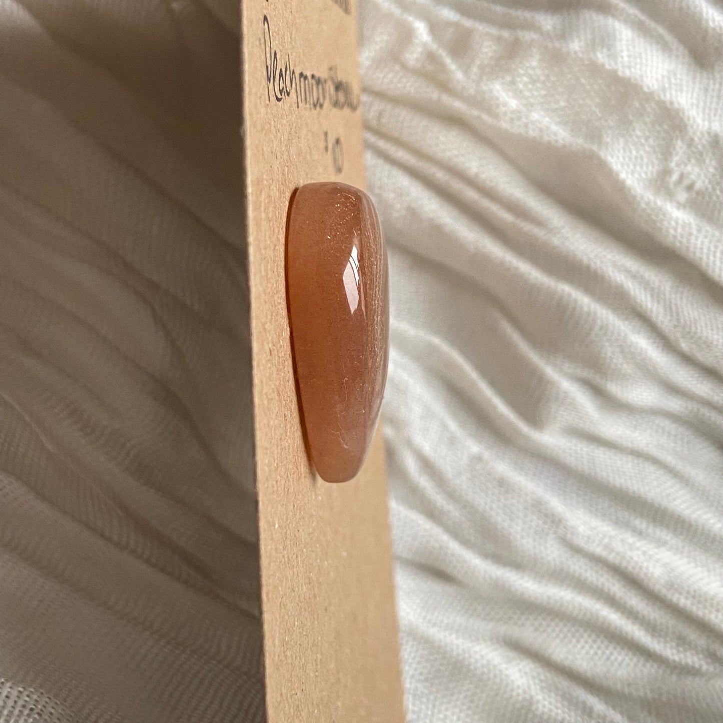 Peach Moonstone Cabochon - M066 EC70EF48-FA1E-49F8-8FC5-BF9B6D783DB7 Brandedandwild.com