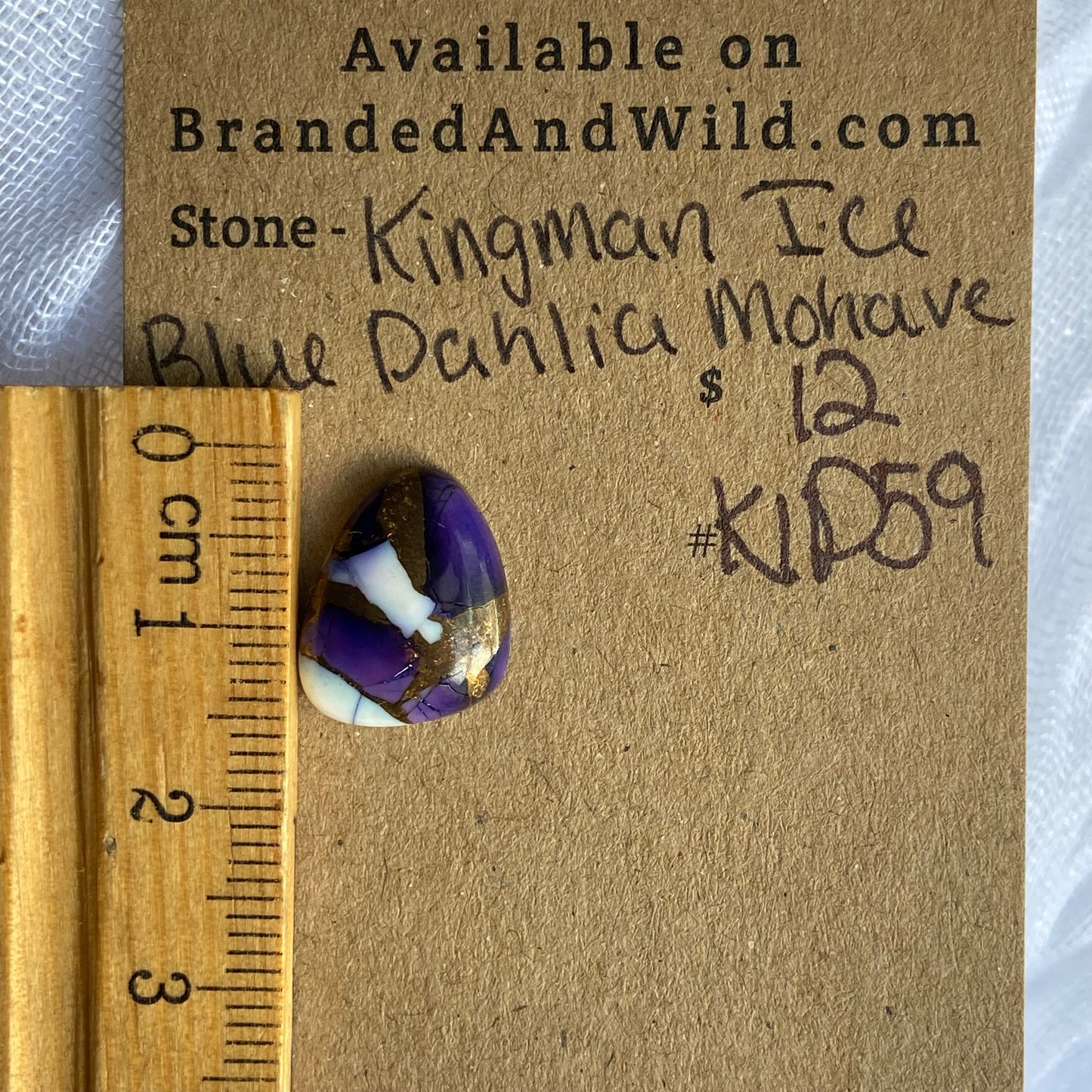 Kingman Ice Blue Dahlia Mohave - KID59 ECB547C5-6386-4973-8B49-BE4FD579CC5A Brandedandwild.com