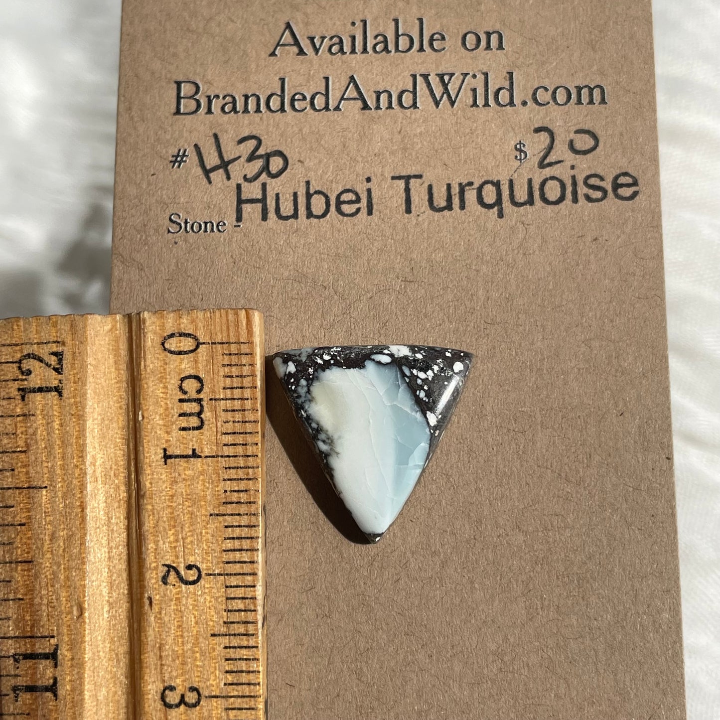 Hubei Turquoise Cabochon - H30 ECF8B977-61D8-4073-B65E-8860F02A5D55 Brandedandwild.com