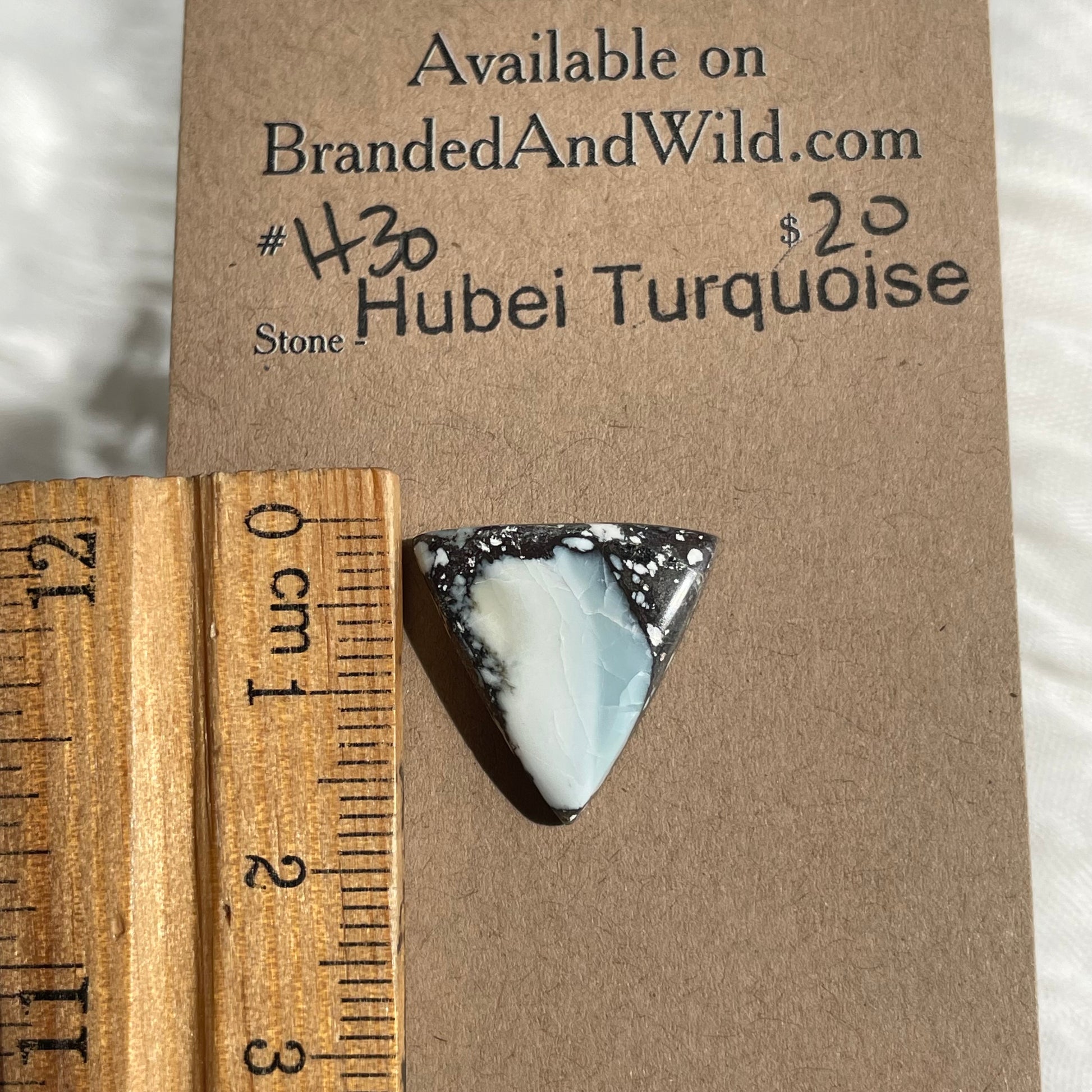 Hubei Turquoise Cabochon - H30 ECF8B977-61D8-4073-B65E-8860F02A5D55 Brandedandwild.com