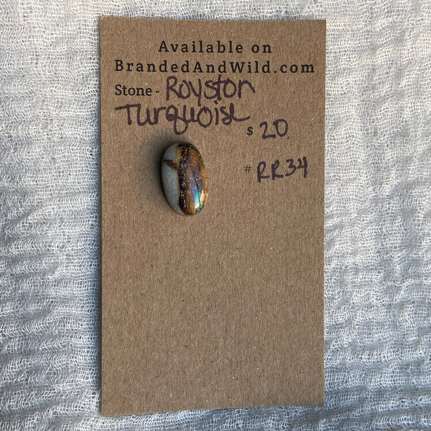 Royston Ribbon Turquoise Cabochon RR34