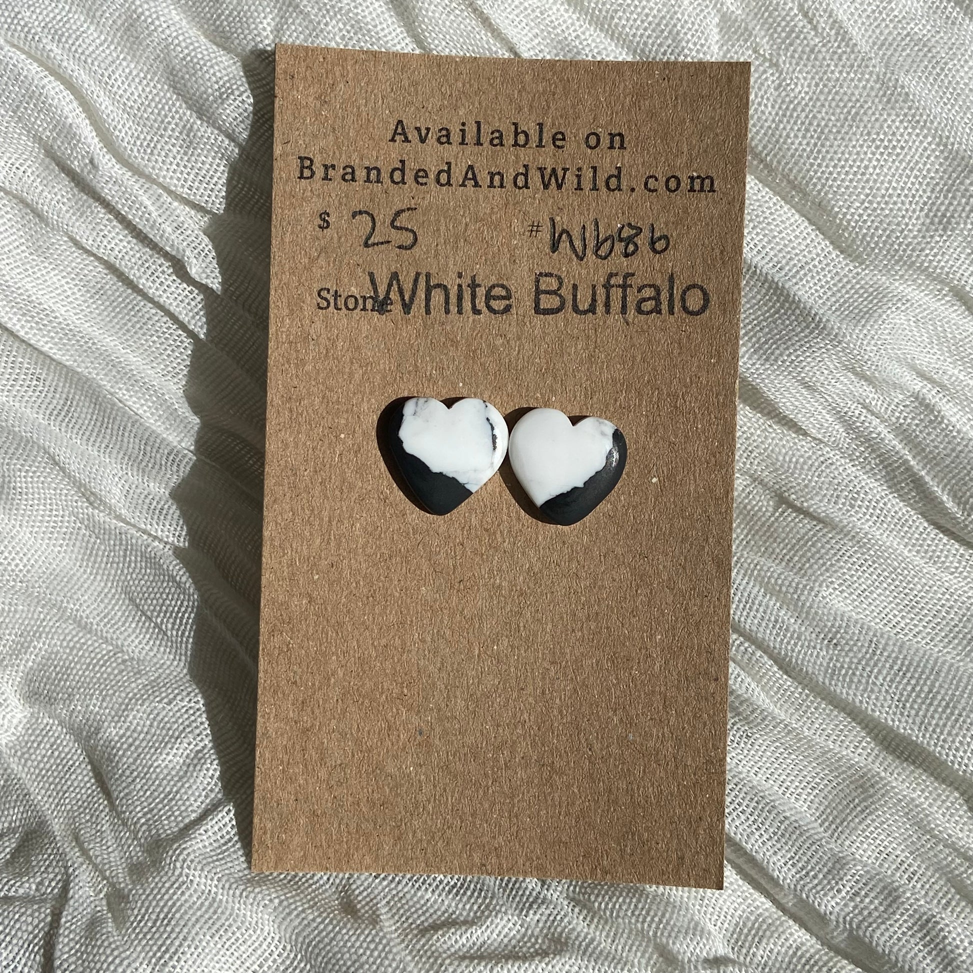 White Buffalo Cabochon - WB86 ED1051F8-5F36-4189-A3D6-CA41D9C11401 Brandedandwild.com
