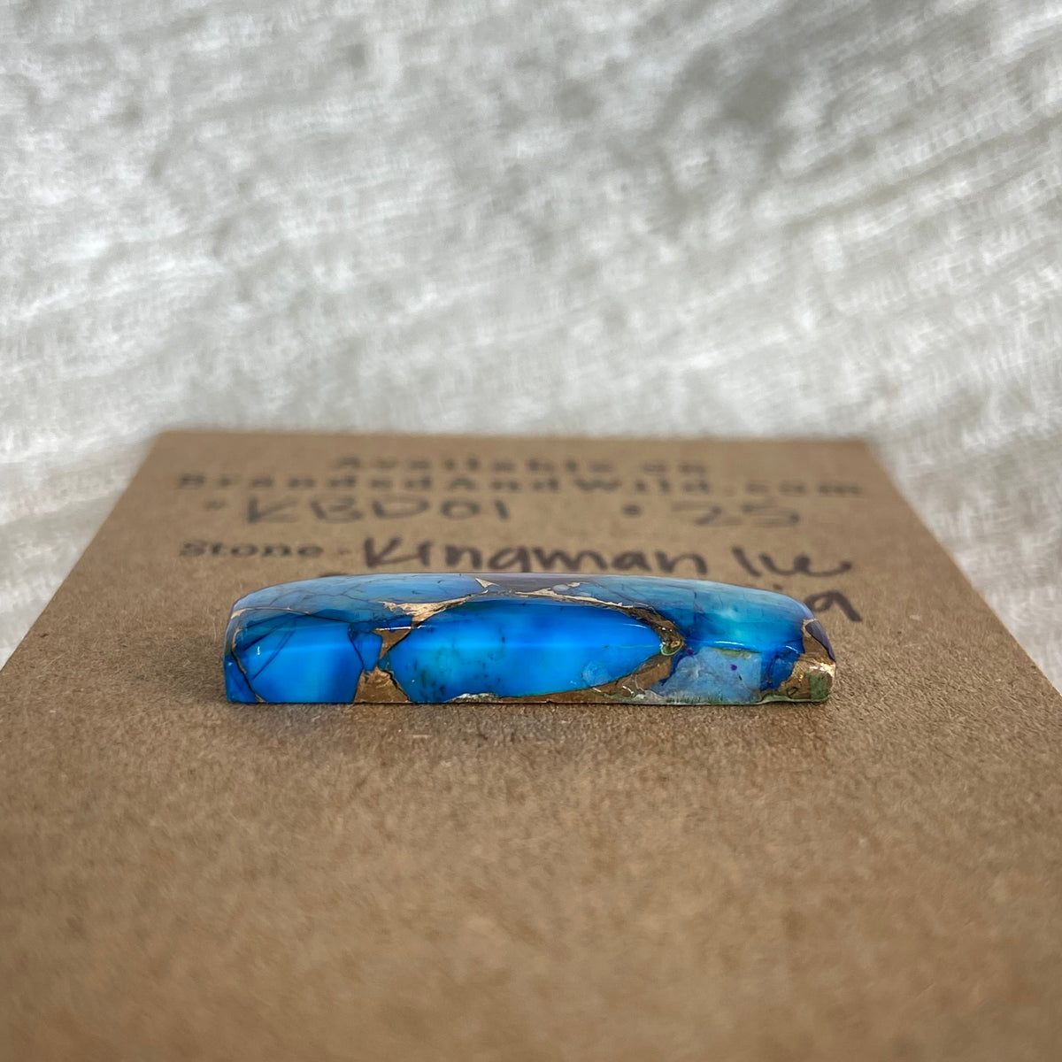 Kingman Ice Blue Dahlia Cabochon - KD01