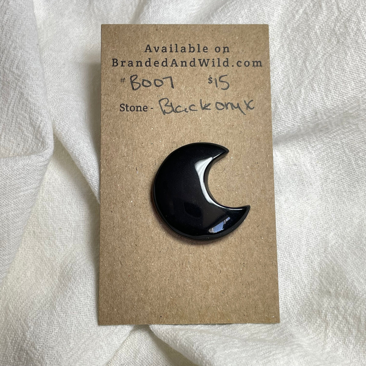 Black Onyx - Cabochon - B007 ED3FA1C8-4055-4C93-B594-7BE9C514E9F9 Brandedandwild.com