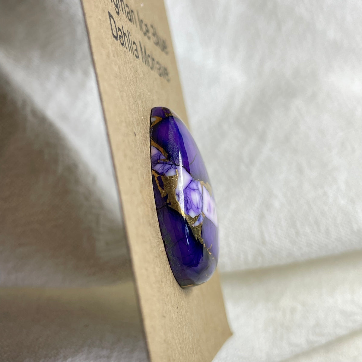 Kingman Ice Blue Dahlia Cabochon - KID85 ED7ED9D8-5112-4DBF-8D13-8CC561F3BA13 Brandedandwild.com