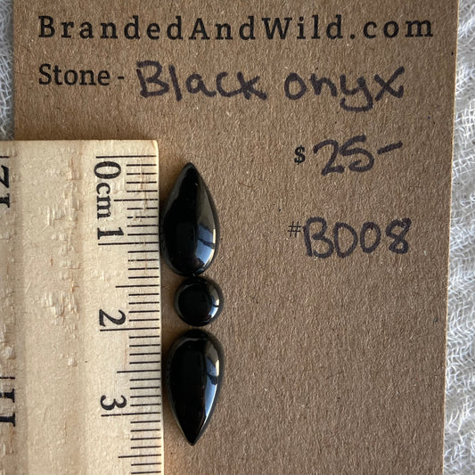 Black Onyx - Cabochon - BO08