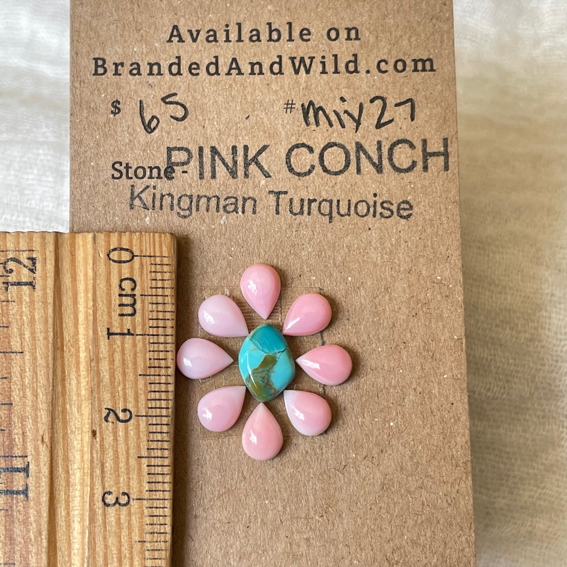 Kingman Turquoise Cabochon - KT27 ED80C272-E128-4AD0-A037-4ED5E6C724AD Brandedandwild.com