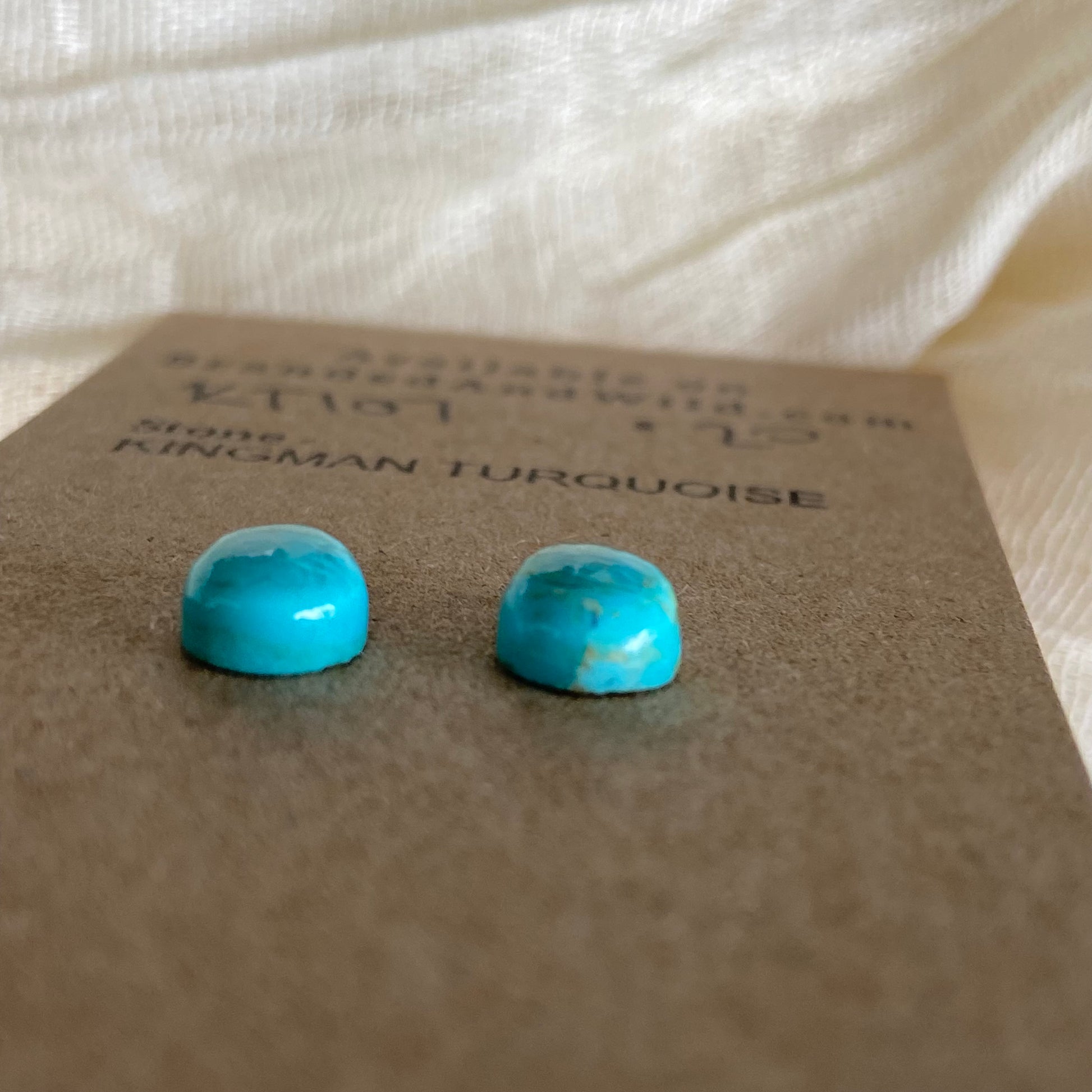 Kingman Turquoise Cabochon - KT107 ED814000-8C95-420D-B4CD-84F62F7066EF Brandedandwild.com
