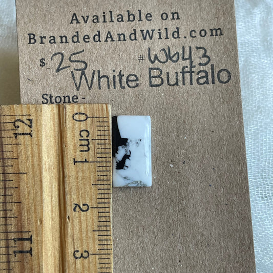 White Buffalo Cabochon - WB43