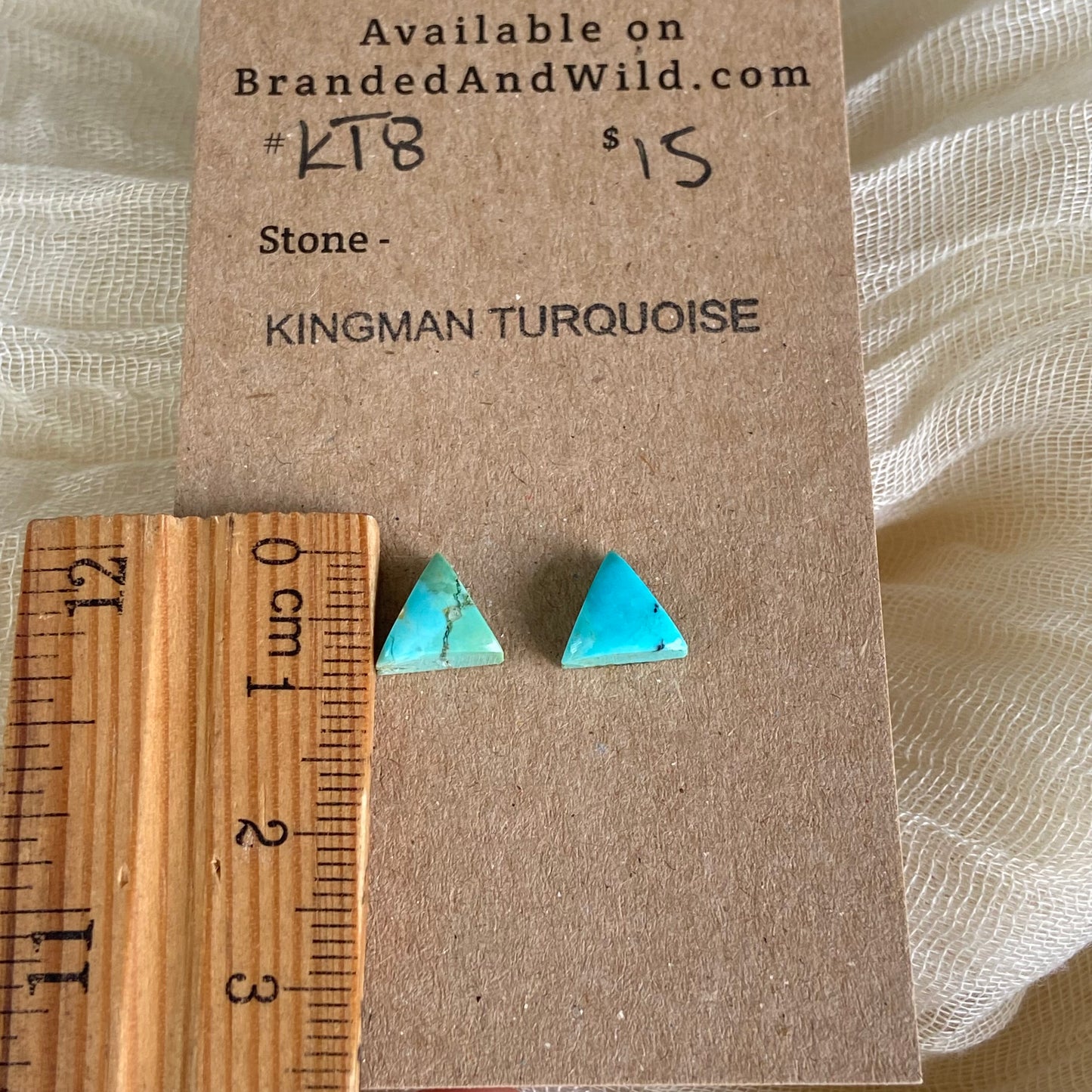 Kingman Turquoise Cabochon - KT8 ED909FC7-0C49-4EA0-9C10-8DFF9358C060 Brandedandwild.com