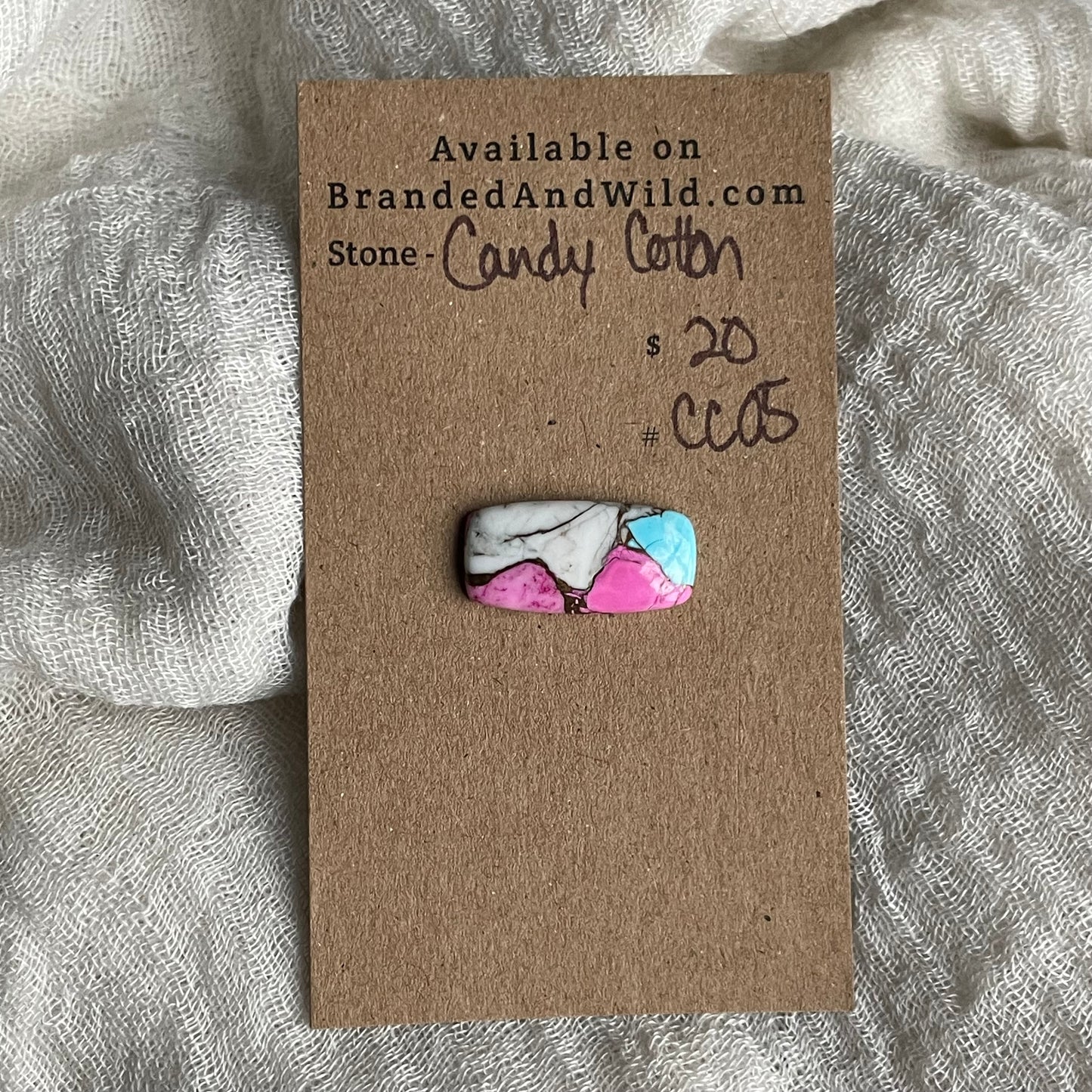 Cotton Candy Cabochon - CC05 ED97549B-901C-4272-A92E-50738F64BA51 Brandedandwild.com