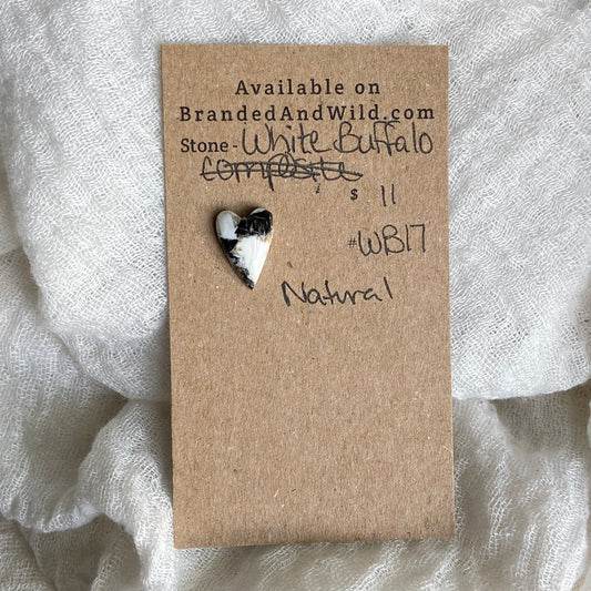White Buffalo Cabochon - WB17