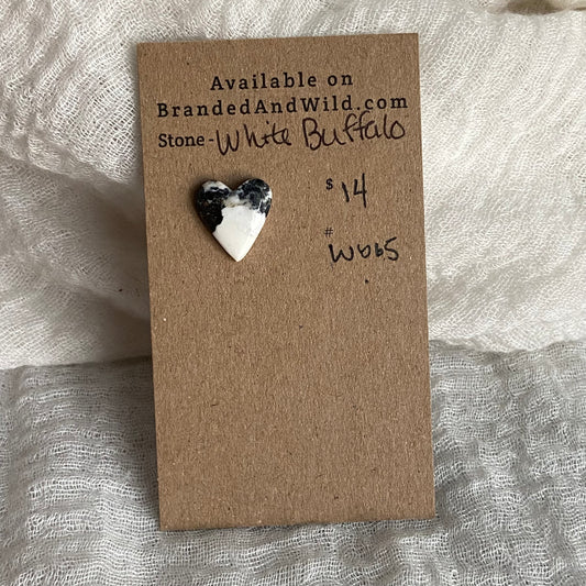 White Buffalo Cabochon - WB65
