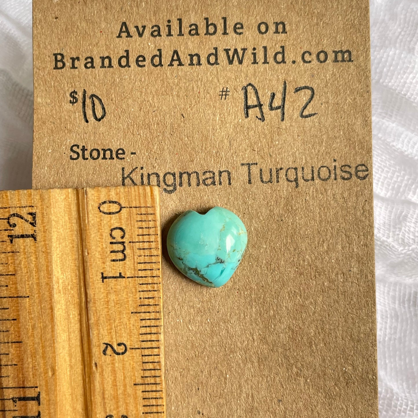 Kingman Turquoise Cabochon - KT42 EDD93293-3BB5-4938-9391-CCF22D44A87E Brandedandwild.com