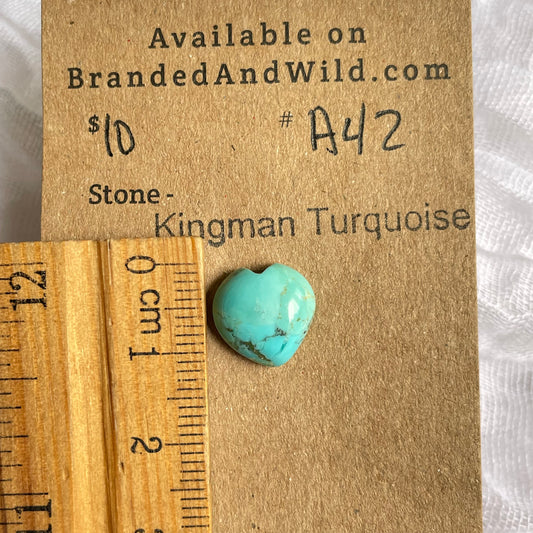 Kingman Turquoise Cabochon - KT42 EDD93293-3BB5-4938-9391-CCF22D44A87E Brandedandwild.com