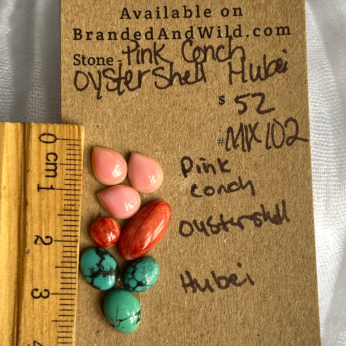 Pink Conch / Hubei / Oyster Shell Cabochon - MIX102