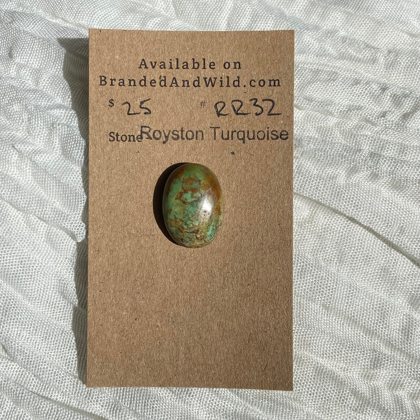 Royston Ribbon Turquoise Cabochon RR32 EDED39E8-9EE4-46C1-9C7B-C529E69BDC36 Brandedandwild.com