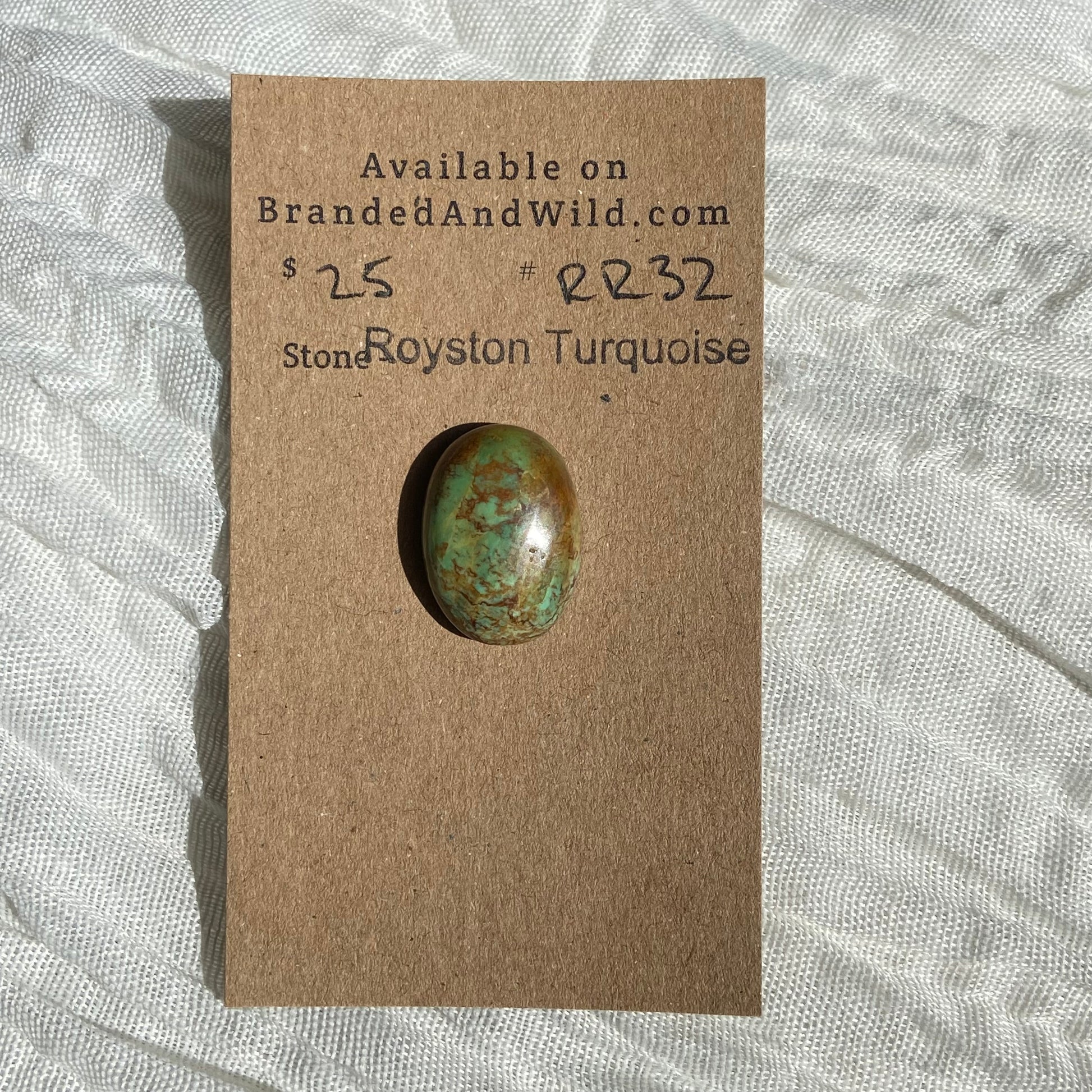 Royston Ribbon Turquoise Cabochon RR32 EDED39E8-9EE4-46C1-9C7B-C529E69BDC36 Brandedandwild.com