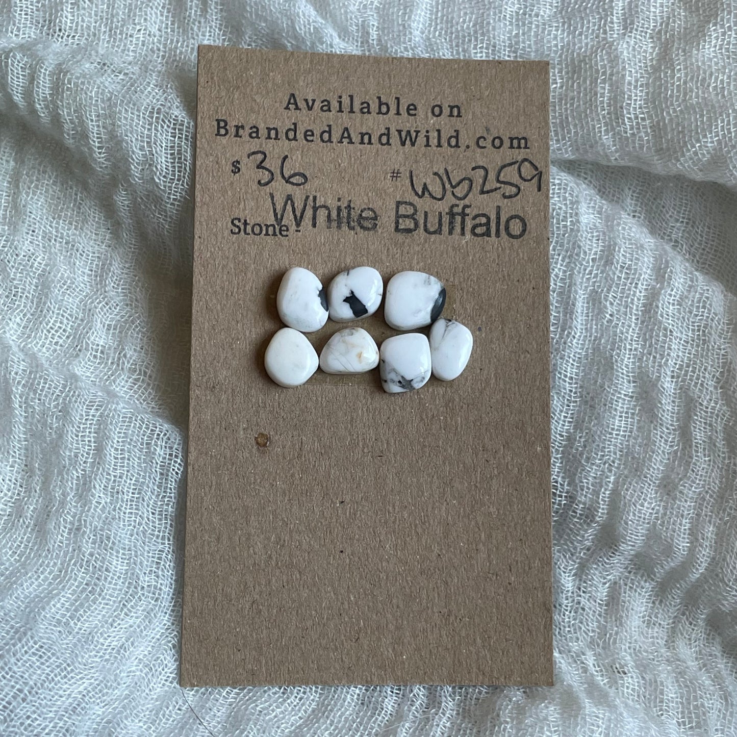 White Buffalo Cabochon - WB259
