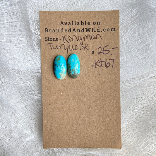 Kingman Turquoise (composite) Cabochon - KT67