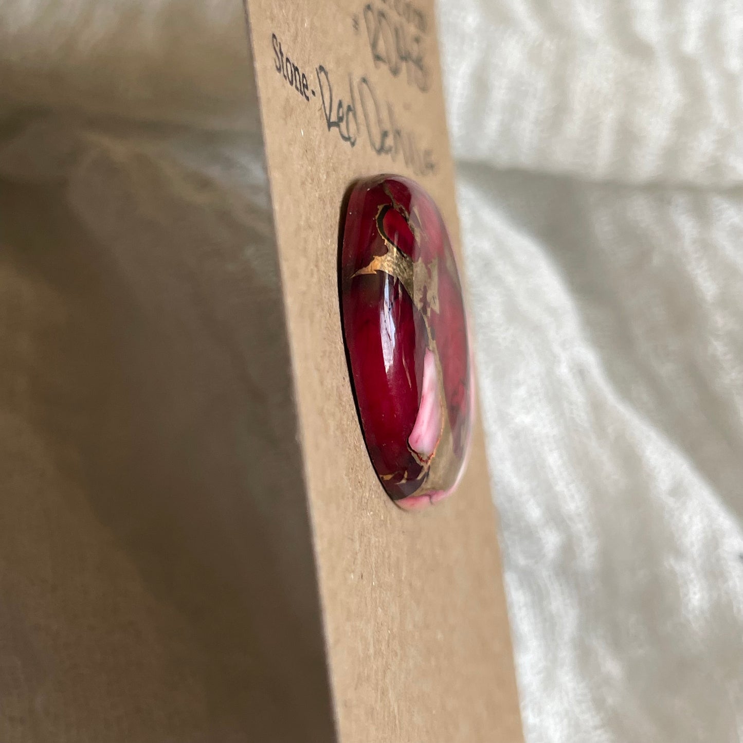 Red Dahlia Cabochon - RD48
