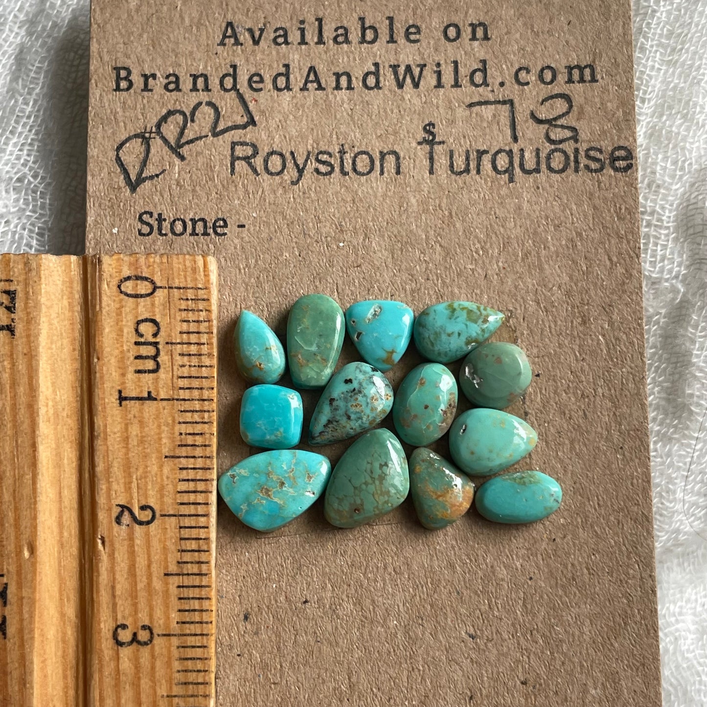 Royston Turquoise Cabochon - RR21 EE07BAA5-ECC8-4681-AE52-AD2841299B7E Brandedandwild.com