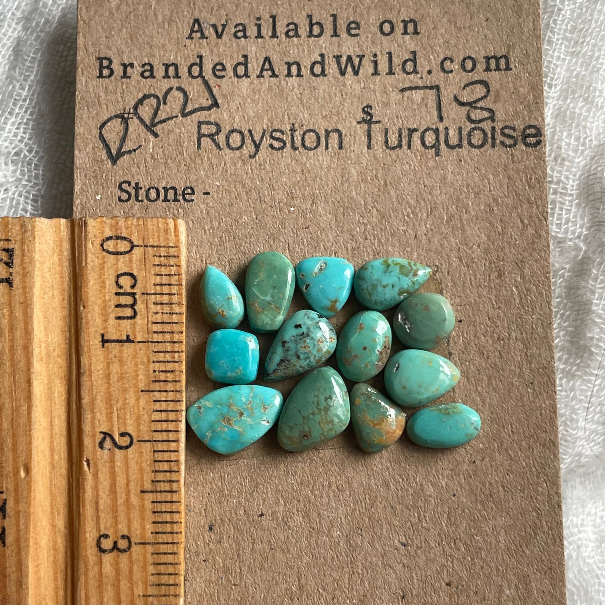 Royston Turquoise Cabochon - RR21 EE07BAA5-ECC8-4681-AE52-AD2841299B7E Brandedandwild.com