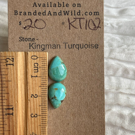 Kingman Turquoise Cabochon - KT102 EE17F514-CBF2-46CA-A930-057E282CC710 Brandedandwild.com