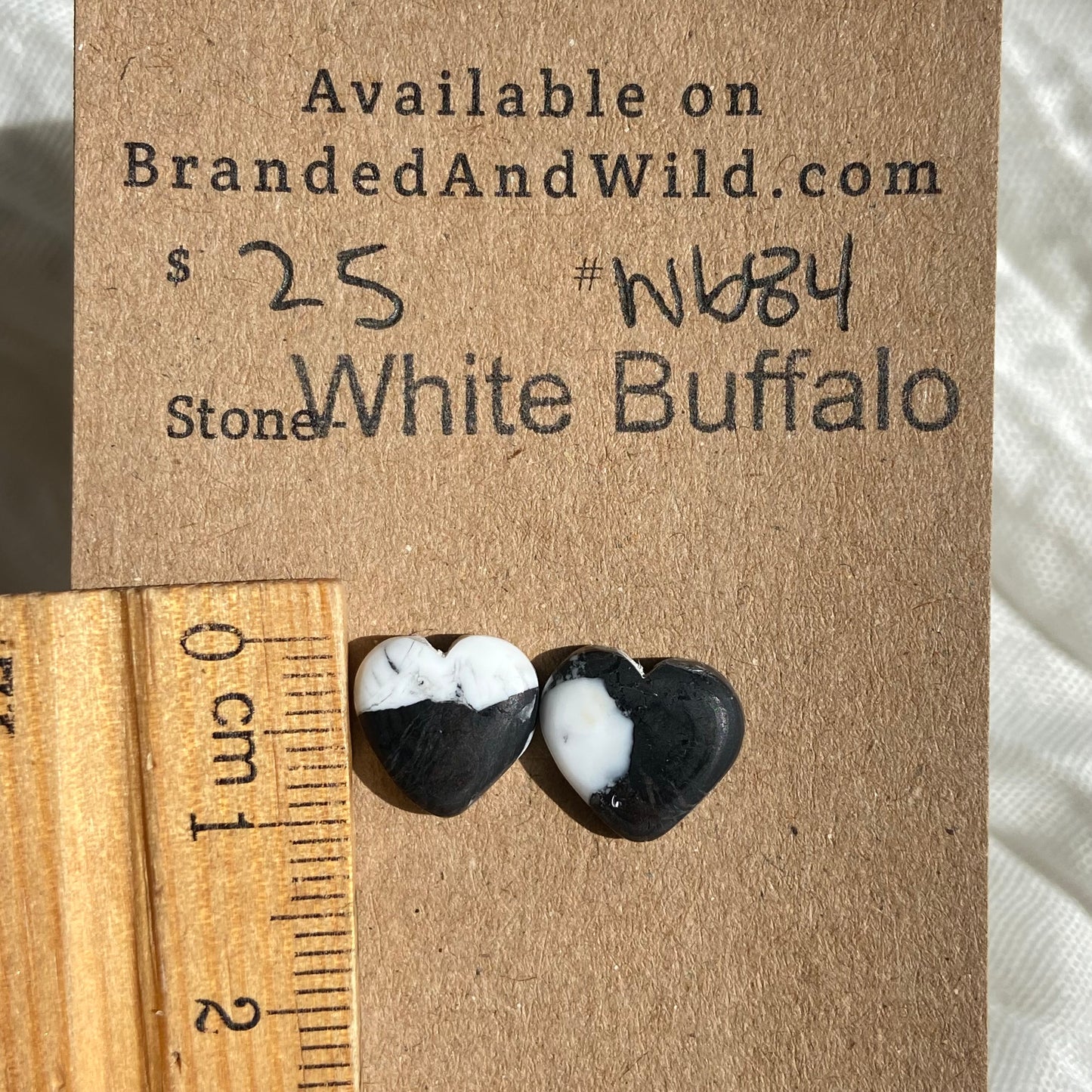 White Buffalo Cabochon - WB84 EE2702B3-AFD3-4BE9-A727-66AC01DB540D Brandedandwild.com