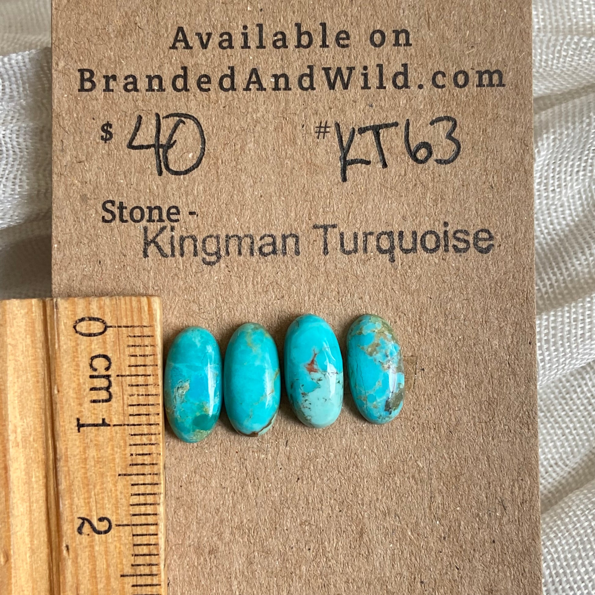 Kingman Turquoise Cabochon - KT63 EE2C6744-95C3-4DE9-8EC6-82CAC072C6EE Brandedandwild.com