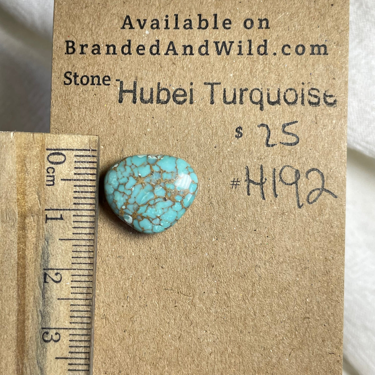 Hubei Turquoise Cabochon - H192 EE37CC90-0E53-42F4-BACA-5F8A61631E57 Brandedandwild.com