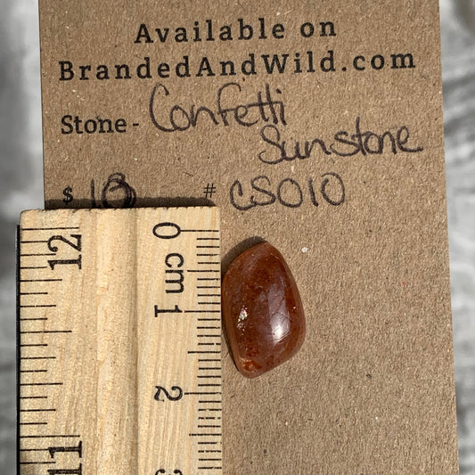 Confetti Sunstone Cabochon - CS010