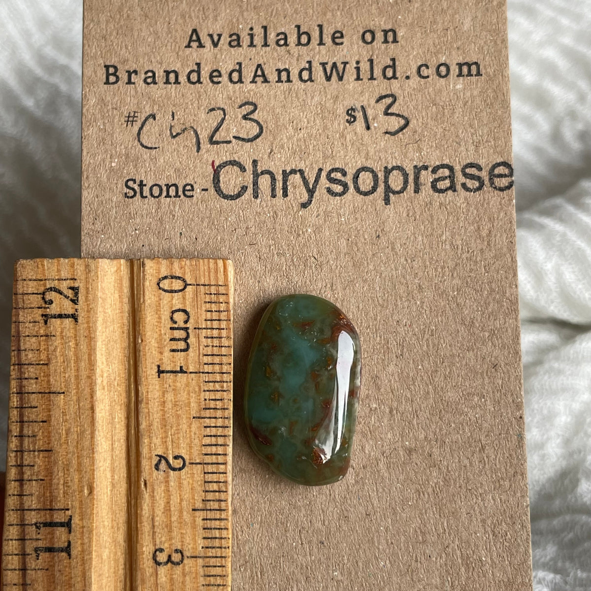 Chrysoprase Cabochon - Ch23 EEA5A64D-04A3-45BD-B251-EEAAE21CFAE5 Brandedandwild.com