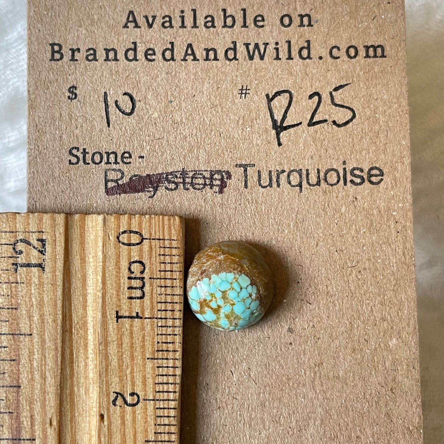 #8 Turquoise Cabochon - R25 EEB4E7E9-603E-4051-9A38-BCE7E0C16011 Brandedandwild.com